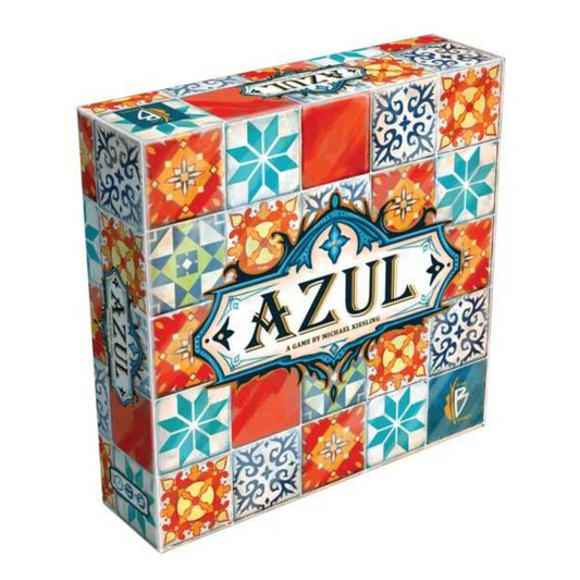 A picture of the Azul boardgame