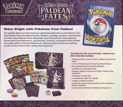 Pokemon back of elite trainer box