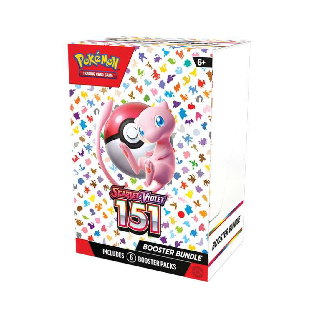 Image of a booster bundle of Pokemon 151.