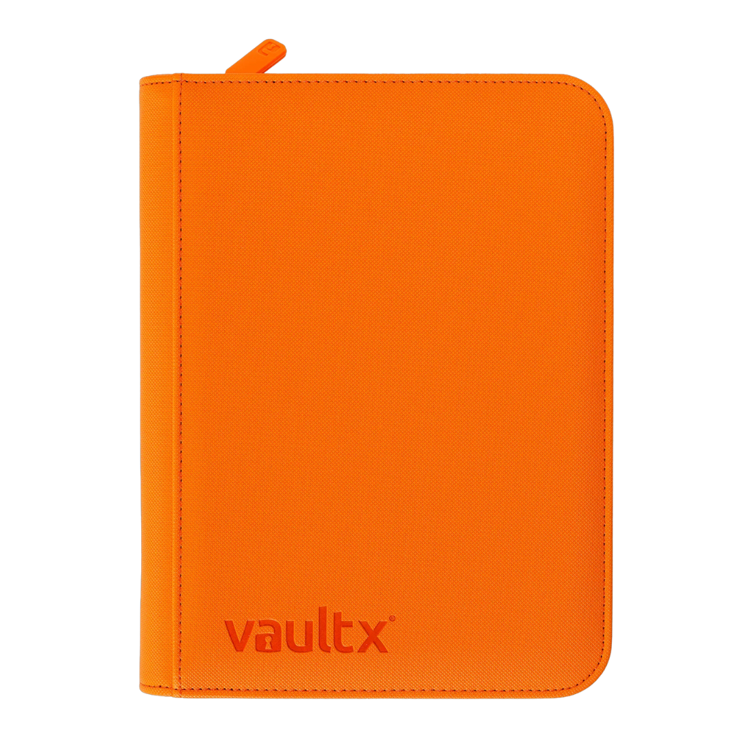 Image of portrait VaultX Orange 9 Card Zip Binder