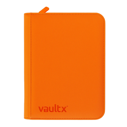 Image of portrait VaultX Orange 9 Card Zip Binder