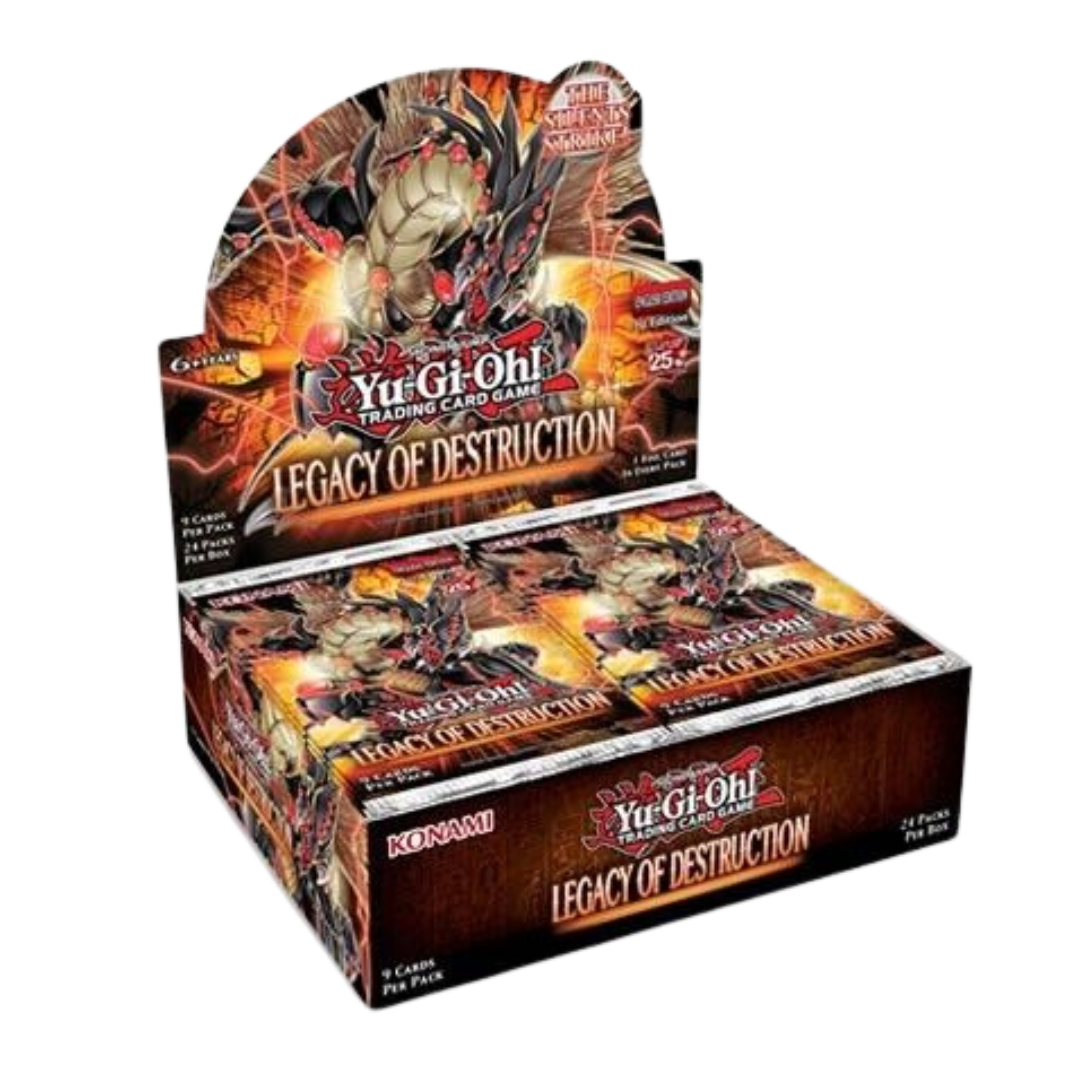 Image of a Yu-Gi-Oh! Legacy of Destruction booster box